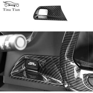 Fit Voor Chevrolet Camaro Auto Accessoires Carbon Fiber Kleur Interieur Motor Sleutel Start Stop Knop Decoratie Cover