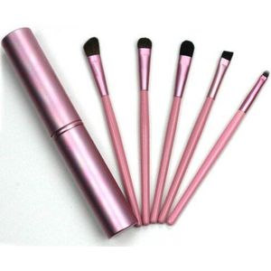 Make-Up Kwasten Set Smudge Oogschaduw Eyeliner Wenkbrauw Borstel Lip Make Up Borstel Kit5pcs Professionele Reizen Draagbare Mini Eye