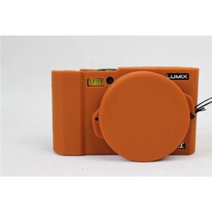 Zachte Siliconen Camera Case Bag Beschermende Body Cover Case voor Panasonic Lumix L-X10 LX10 met Rubber Lensdop