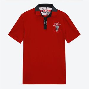 Polo Shirt Mannen Zomer Geborduurd Business Baseball Katoen Ademend Korte Mouw Polo Shirts Camisa Polo Masculina, FM034