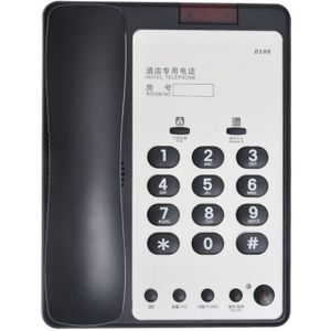 Desktop Draadgebonden Telefoon, Bedrade Vaste Telefoon Voor Thuis/Hotel/Kantoor, Verstelbare Volume, 2 Fast Dial Knoppen, Handsfree Bellen