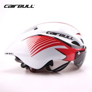 Cairbull Fietsen Helm Bril Fiets Integraal Gevormde Aerodynamische Sport Mtb Racefiets Helm Triathlon Met 1 Lens
