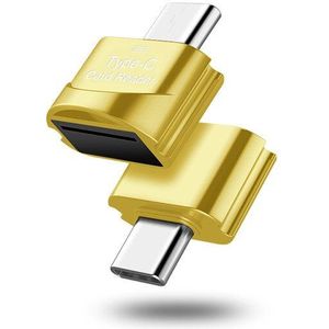 Draagbare Usb 2.0 Type C Kaartlezer Type C Naar Micro-Sd Tf Adapter Otg Cardreader Mini Kaartlezer voor Laptop Samsung Huawei