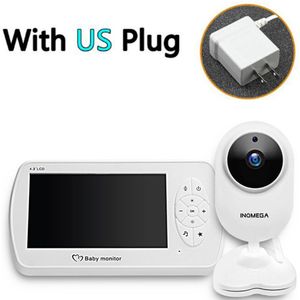 Babyfoon Met 4.3 Inch Lcd Babyfoon Infrarood Nachtzicht Draadloze Video Baby Slapen Monitor Temperatuur Monitoring