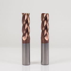 ZGT Voorbewerken End Mill Metal Cutter HRC55 4 Fluiten Cnc Endmill Legering Carbide Wolfraam Stalen Frees Voorbewerken End Mills 6mm