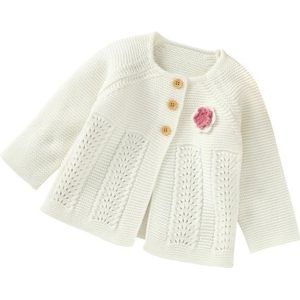 Herfst Winter Baby Baby Meisjes Jongens Vest Truien Mooie Button Up Katoenen Trui Casual Gebreide Bovenkleding