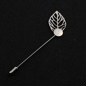 100 Piececs/Lot Goud/Zilver Metalen Veiligheidsspelden DIY Broche 8.5CM Lengte Leaf Pin Handgemaakte Bruiloft Boutonniere materiaal Accessoires