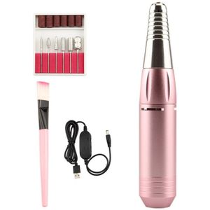 Nail Boor Machine 35000 Rpm Elektrische Manicure Machine Set Usb Draagbare Nail Boor Pen Pedicure Boor Keramische Nail File Gereedschap