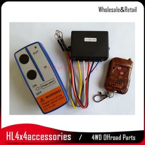 30M Wireless Winch Afstandsbediening Dubbele Control Kit 12 Volt Elektrische Lier Voor Truck Jeep Atv 4WD 4X4 Accessoires