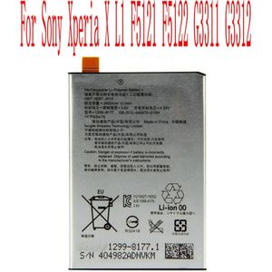 100% 2620Mah LIP1621ERPC Batterij Voor Sony Xperia X L1 F5121 F5122 G3311 G3312 Mobiele Telefoon