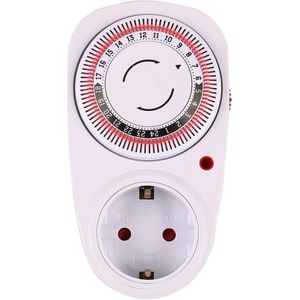 24 Uur Eu/Us/Uk Plug In Mechanische Geaard Programmeerbare Tijdschakelaar Smart Countdown Schakelaar Socket Indoor Auto power Off