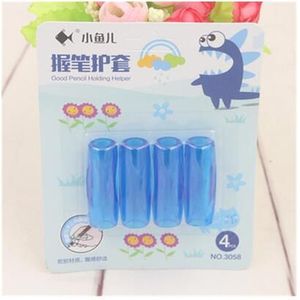 Ergonomie Houdt een Pen Apparaat Softly Silicon Studenten Schrijven Positie Corrector 4 Stijl Gemengde Pen En Potlood Grip