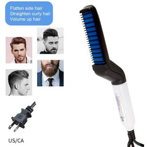 Mannen Baard Stijltang Borstel Haar Stijltang Kam Elektrische Baard Rechttrekken Kam Stijltang Haar Styler Voor Mannen