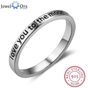 I Love U Aan De Maan En Terug 925 Sterling Zilveren Ringen Voor Vrouwen Sieraden Belofte Ringen Engagement (jewelora RI102759)