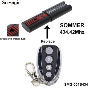 Sommer TX03-434-4-XP Garagedeur Afstandsbediening 434,42Mhz Sommer TX03 434 4 Xp Commando Gate Controller Sleutelhanger