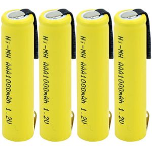 Aaa Nimh 1.2V 1000Mah Cellen Pilha Recarregavel Aaa Ni-Mh Telefoon Batterijen Draadloze Toetsenbord Oplaadbare Muis Speelgoed Met Tabs