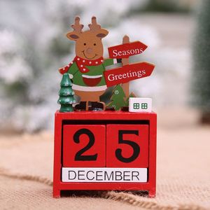 Kerst Creatieve Cadeaus Houten Kalender Decoraties En Ornamenten Kleine Mini Houten Datum Kerstversiering