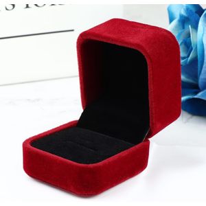 Oorbellen Ring Sieraden Box Case 8 Kleur Beschikbaar Fluwelen Dames Sieraden Dozen Geblokkeerd Organizer Opslag