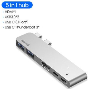 Baseus Usb C Hub Usb Hub Usb 3.0 Hdmi Adapter Voor Macbook Pro Air Hub Thunderbolt 3 Dock RJ45 usb Splitter Dual Type C Hub