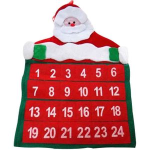 Kerstman Kerst Advent Kalender Countdown Xmas Decor Niet-geweven Stof Santa Zak Kalender
