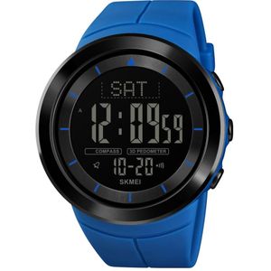 Skmei 1403 Mannen Digitale Horloge Kompas Armband Waterdicht Mannen Polshorloge Calorie Stappenteller Sport Horloges Mannelijke Klok Horloge