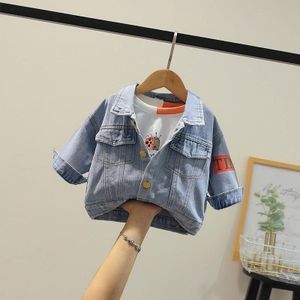 Lente/Herfst Jongens Denim Jas Kinderen Denim Kleding Baby Jas Baby Tops Kinderen Windjack