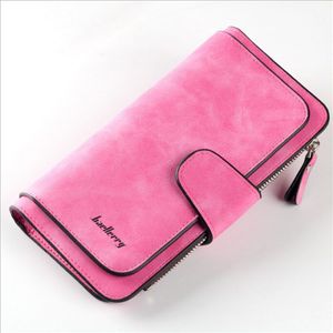 Vrouwen Lady Lederen Trifold Card Wallet Clutch Checkbook Handtas Zip Purse Card Telefoon Houder Lange Dame Mode Portefeuilles