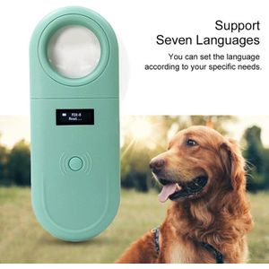 Huisdier Microchip Scanner Handheld Pet Id Reader Draagbare Rfid Reader Met Led En Nifier Functie Voor Hond Kat 134.2Khz