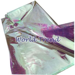0.015Mm Iriserende Cellofaan Confetti Voor Wax Regenboog Gradiënt Magische Film Transparant Glas Film 50X 60Cm 20Sheets