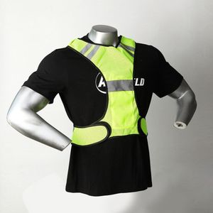 AA Shield Fluorescerend Geel Vest Hoge Zichtbaarheid Reflecterende Vest Outdoor Night Running Kleding Beveiliging Shirt