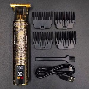 T9 Kapper Tondeuse Dicht Bij 0Mm Haar Snijmachine Scheren Lcd Display Trimmer Voor Mannen Elektrisch Scheerapparaat Baard trimmer Wmark