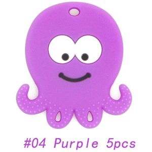 Kovict Bpa Gratis 5/10 Pcs Octopus Silicone Baby Bijtring Leuke Baby Tandjes Speelgoed Chewable Animal Shape Baby Producten verpleging