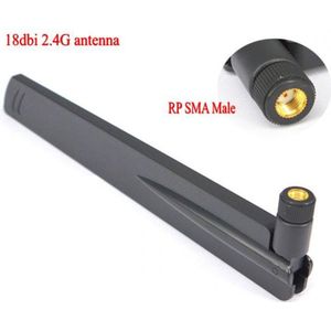 2 Pcs Lte 3G 4G Wifi Antenne Antenne Booster 18dBi Sma Draadloze Router Connector