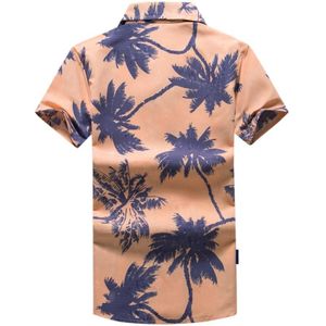 Heren Zomer Shirts Casual Quick Dry Strand Slijtage Stand Kraag Strip Print Korte Mouw Hawaiian Shirts Tops Camisas 5XL