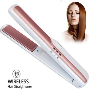 2 In 1 Snelle Straight Krultang Negatieve Ion Mini Keramische Spalk Stijltang Professionele Stijltang Curl Iron