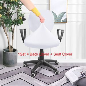 1Set Office Chair Cover Computer Split Stoel Cover Spandex Fauteuil Cover Elastische Seat Hoes Protector Home Decor