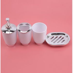 Paar Mondwater Cup Plastic Lade Mondwater Cup Zeep Tandenborstel Houder Badkamer Accessoire Set