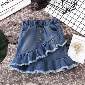 Peuter Kids Girls Blue Denim Mini Rok Korte Jurk Jean Rok mode Comfortabele Casual