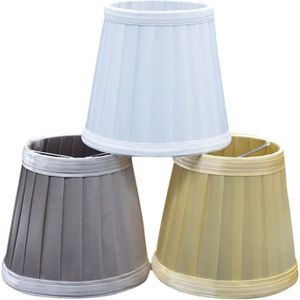 Vintage Stof Geplooide Lampenkap Tafel Bureau Bed Lamp Cover Holder Kroonluchter E27 lamp houders Beschermen kinderen ogen