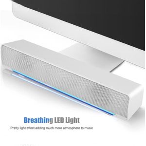 SADA V-193 USB Wired Stereo Soundbar Muziekspeler Bass 3D Surround Soundbox Luidspreker voor PC Mobiele Telefoons bluetooth speaker