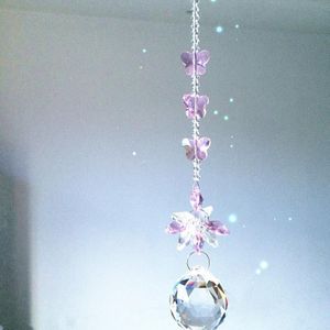 Top Guirlande Chakra Spectra 2Pcs Aqua Suncatcher Glas Crystal Hangers Voor Kroonluchter Onderdelen Feng Shui Opknoping Prism