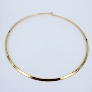 Mgub Gold Kleur Statement Ketting Meisje Punk Kraag Choker Ketting Vrouwen 316L Rvs Sieraden NN21