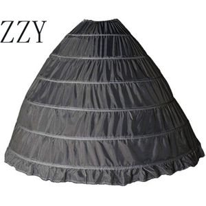 Wedding Petticoat Bridal Hoop Crinoline Prom Onderrok 6 Hoops Petticoats Drukte Voor Petticoats Zwarte Petticoat Crinoline