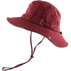 Licht Zonnehoed Voor Vrouwen Mannen Emmer Zomer Vissen Boonie Uv-bescherming Bob Effen Kleur Outdoor Strand Cap Packable Mesh snel Droog