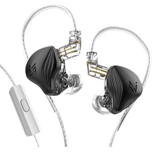 Kz Zex Elektrostatische Dynamic Drive Hybrid Oortelefoon Hifi Bass Oordopjes Sport Noise Cancelling Headse