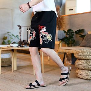 Kung Fu Broek Traditionele Chinese Kleding Voor Mannen Broek Linnen Heren Kimono Broek Board Shorts Voor Mannen Bijgesneden Broek 10960