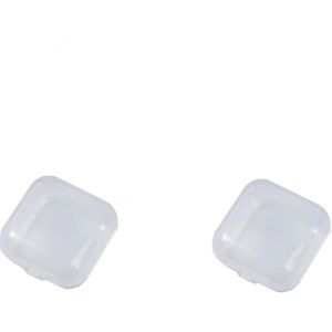 10 Pcs Mini Transparante Plastic Doos Sieraden Oordopjes Geneeskunde Opbergdoos Container Aparte Opbergdoos Kleine Geschenkdoos