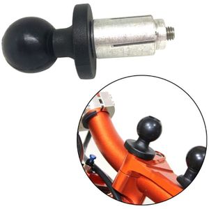 Aluminium Basis Rubber Motorcycle Bike Mount Zwart Vorkbuis Base Met Balhoofd Voor Gopro Bal Mount Adapter