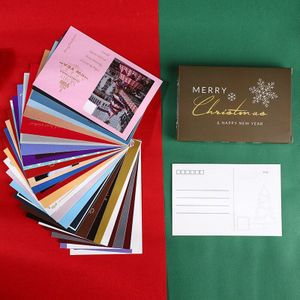 30 stks/set Retro Kerst Serie Postcard DIY Wenskaarten Verjaardag Brief Card Bericht Kaart Jaar