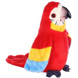 Leuke Talking Parrot Speelgoed Elektrische Talking Parrot Gevulde Knuffel Vogel Herhalen Wat Je Zegt Kinderen Kids Baby Verjaardag